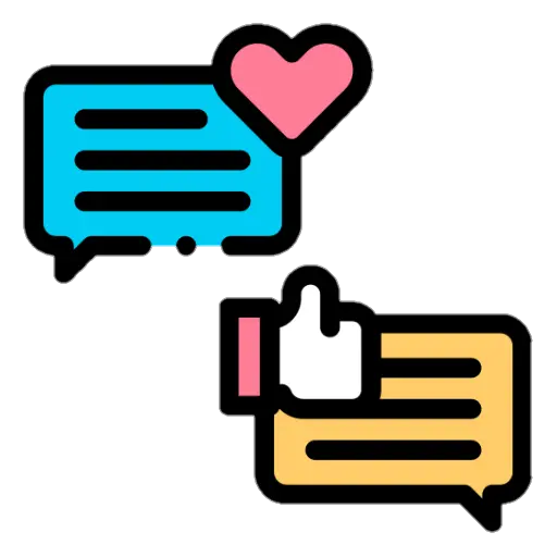 Curtidas e comentários